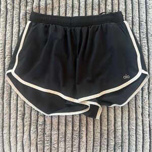 ALO Yoga Black and White Athletic Shorts